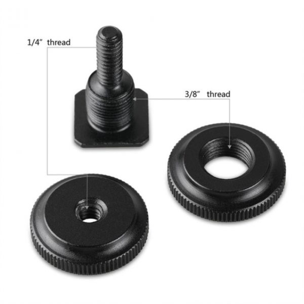 SMALLRIG Universal Rotatable Cold Shoe Mount Adapter with One Single 1/4-20 Screw for DSLR Camera Rig Microphone for Vloggers 2935 