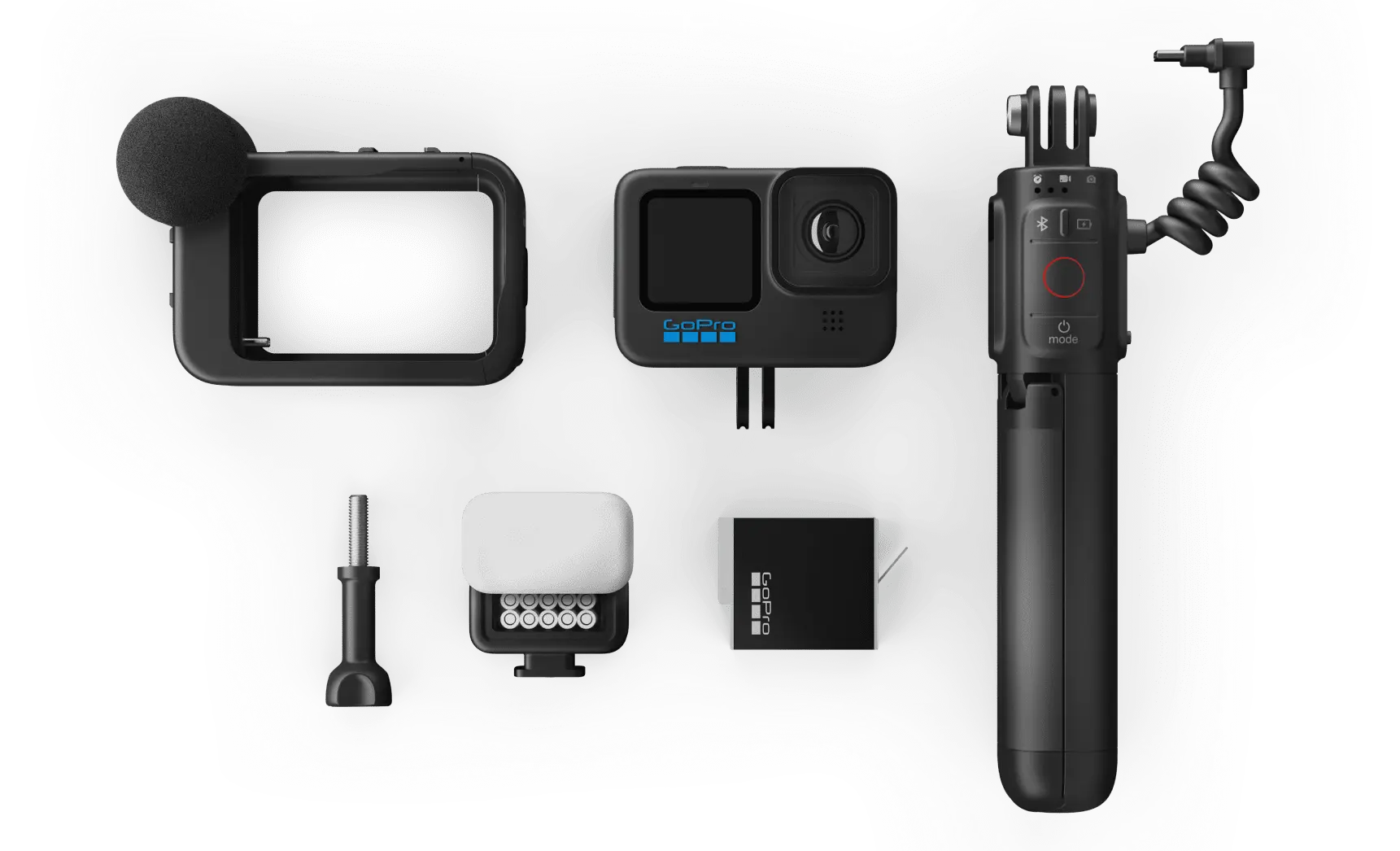 GoPro HERO 11 Black 5.3K Action Camera Bundle 2 Batteries, Case, SD Card &  Grip