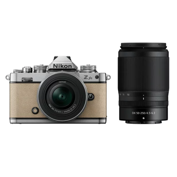 Nikon Z FC Body Sand Beige w/Nikkor Z 16-50mm VR & Z 50-250mm VR Lens