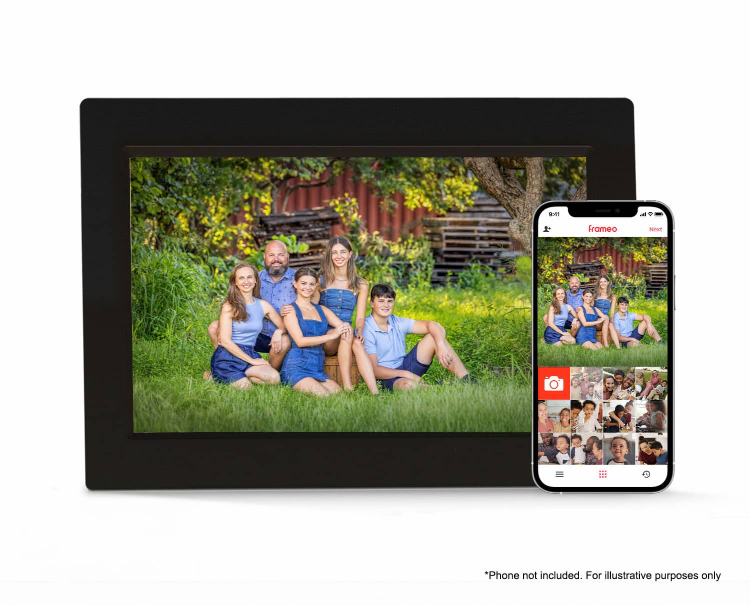 Firefly Frameo 10.1" Wi-Fi Digital Photo Frame - Glass